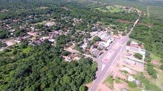 Imagem aérea da cidade de Miranda, onde o caso foi registrado. (Foto: Divulgação)