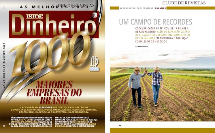 Tricampeã: Cocamar é eleita a melhor cooperativa agropecuária do Brasil pelo terceiro ano consecutivo
