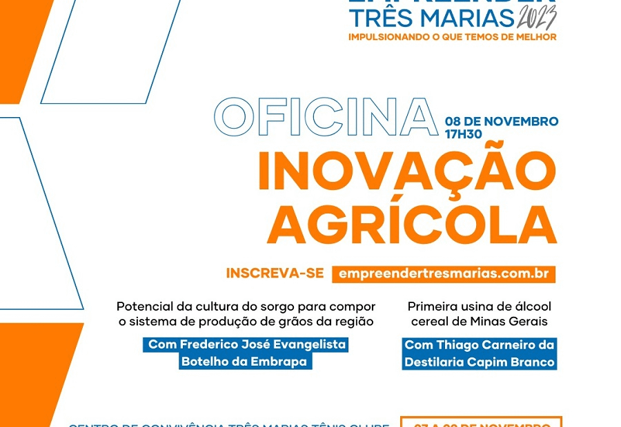 Embrapa apresenta sistema de produção de grãos no “Empreender Três Marias 2023”