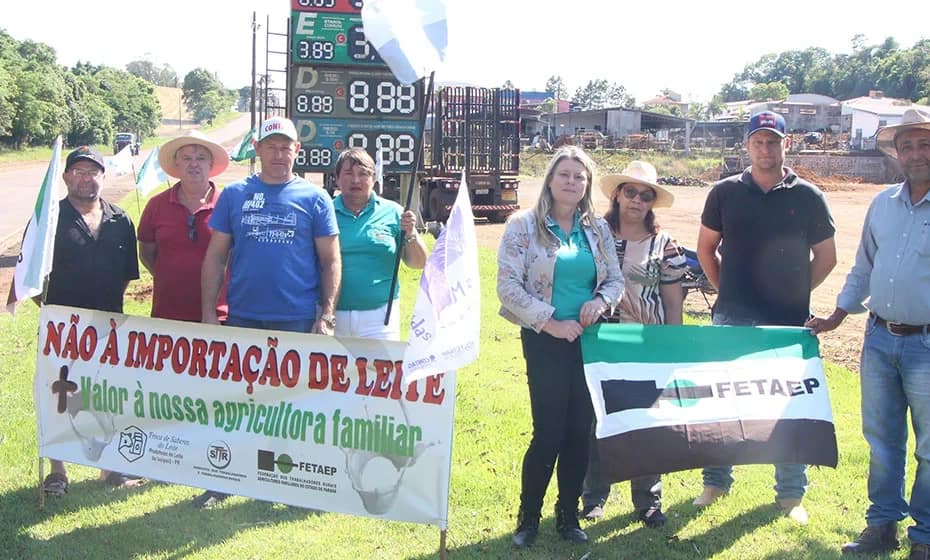 Sindicatos se mobilizam sobre a questão do leite - Paraná Centro