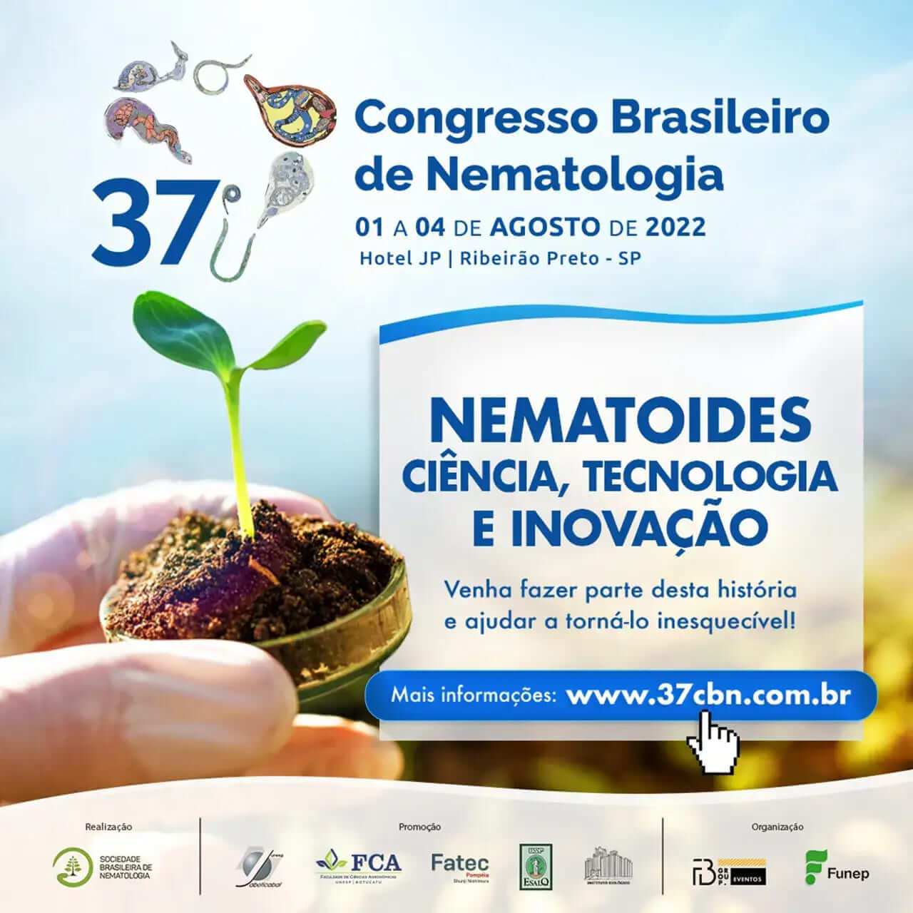 Congresso Brasileiro de Nematologia Começa Segunda
