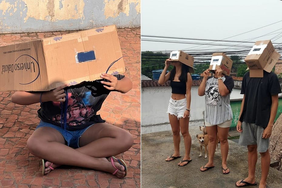 De filtro de solda com papelão a óculos de caixa de leite: brasileiros improvisam equipamentos para ver eclipse | Brasil