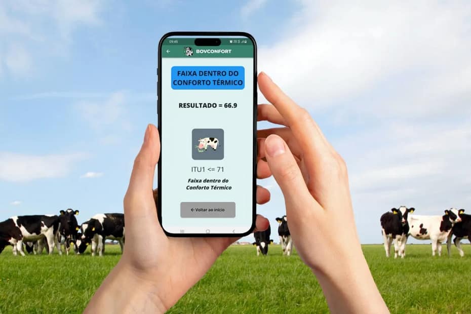 Aplicativo calcula conforto térmico para bovinocultura de leite — CompreRural