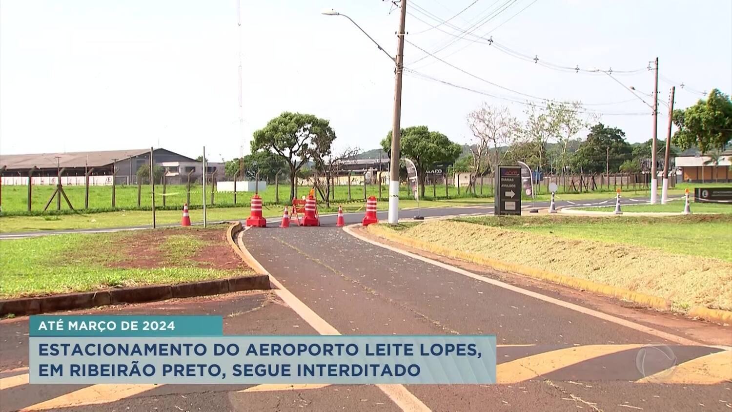 Estacionamento do Aeroporto Leite Lopes segue interditado até 2024, em Ribeirão Preto - RecordTV Interior SP