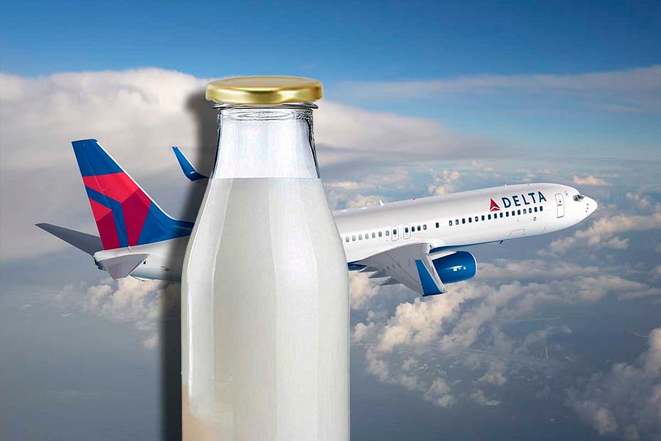 Com leite que não é de vaca no serviço de bordo, empresa aérea ganha prêmio de ativistas